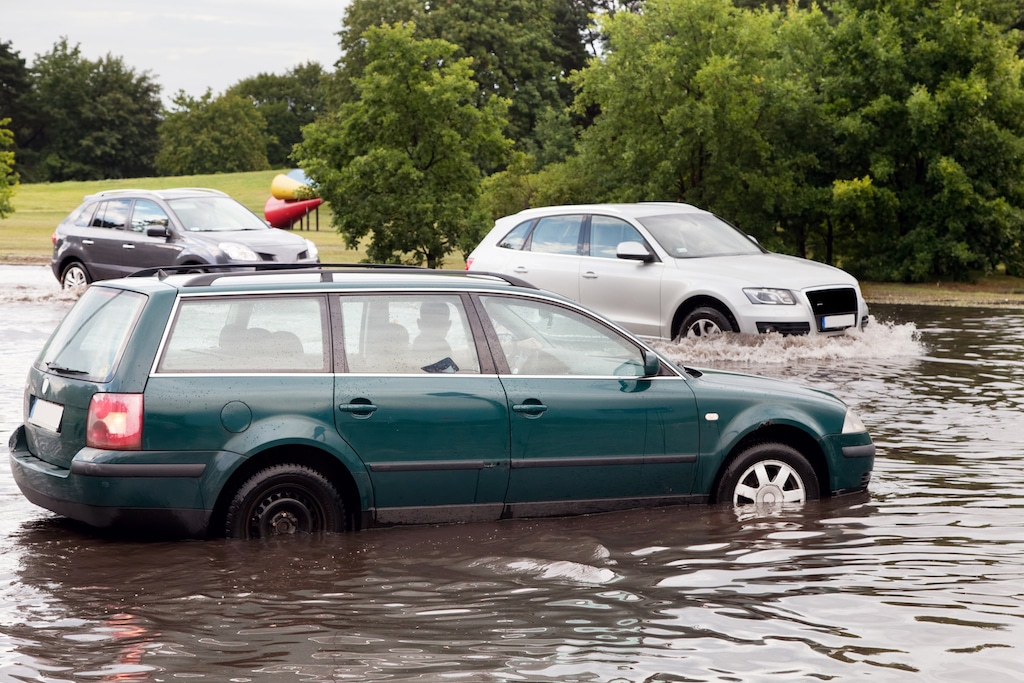 Flood Damaged Car